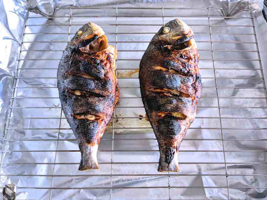 Grilled Balsamic Bream Recipe Cuisine Fiend